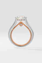 1.5 ct East-West Oval Solitaire Ring