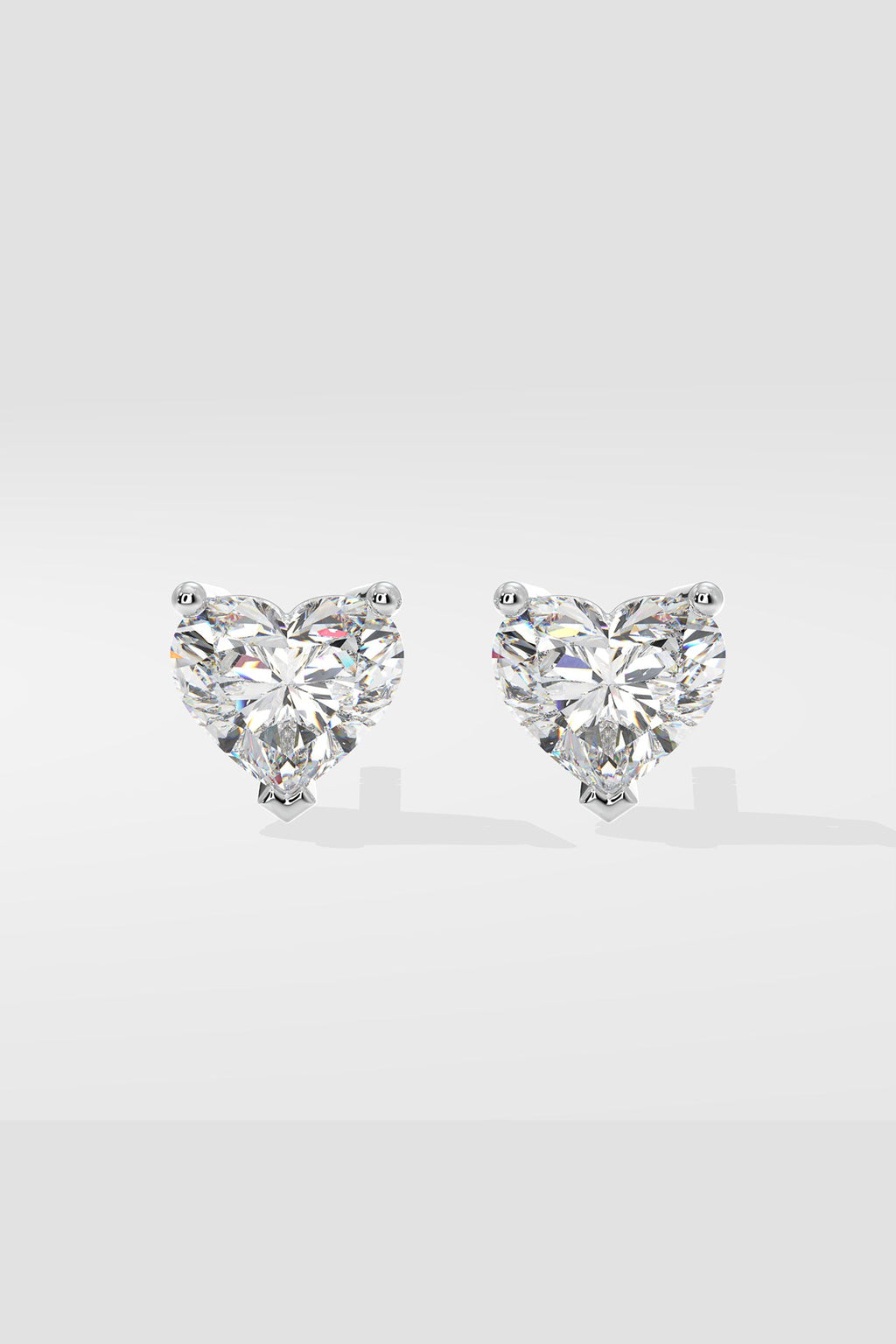 1.5 ct Classic Heart Studs