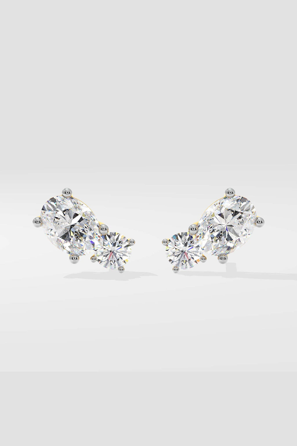 Oval Duo Studs