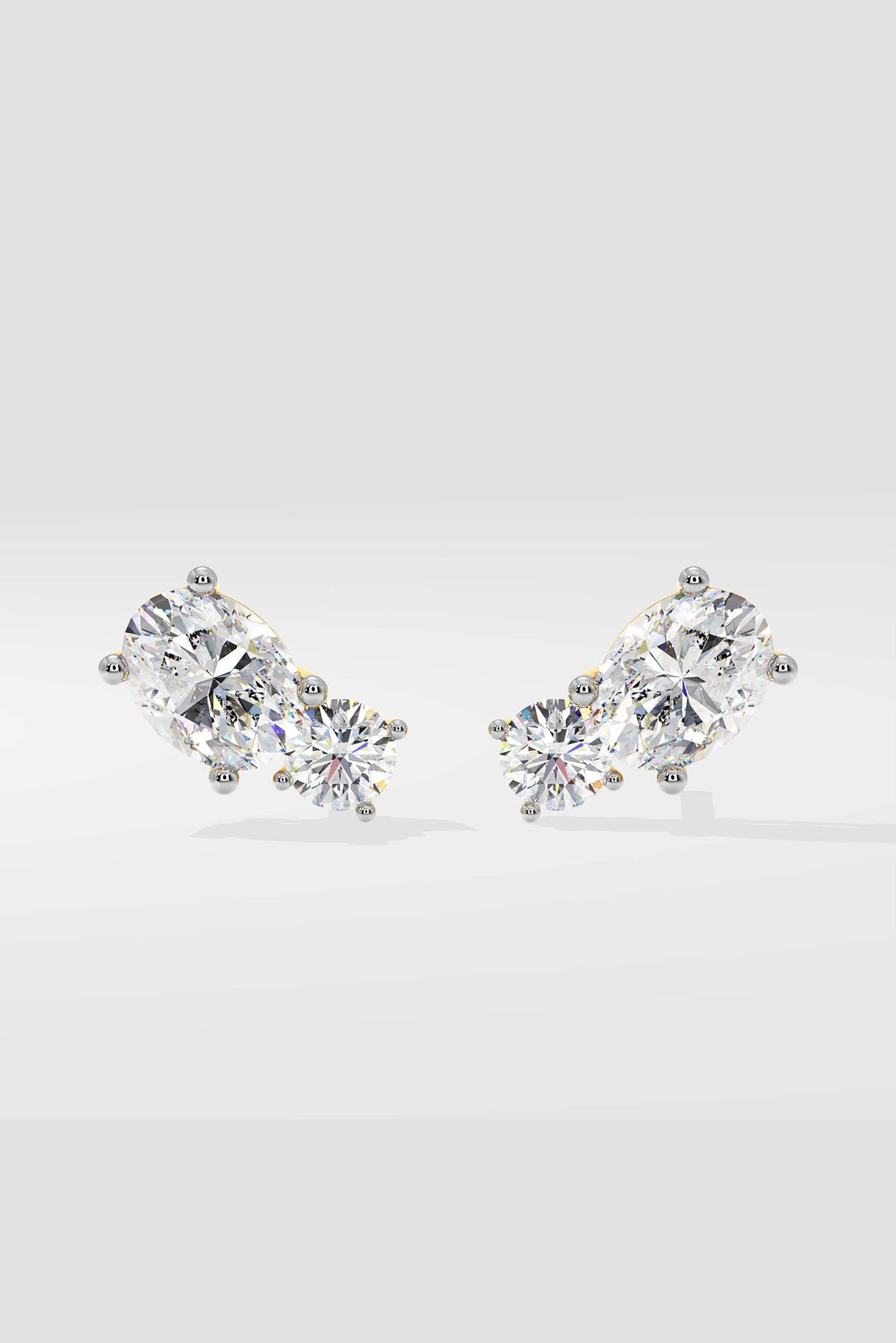 Oval Duo Studs