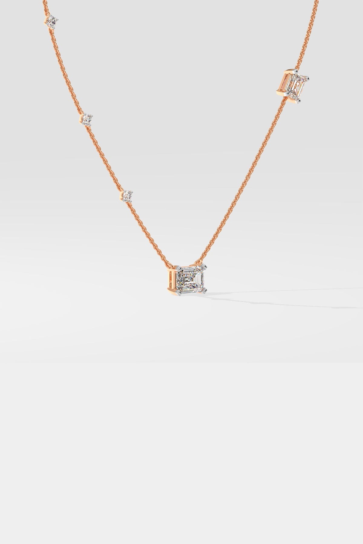 Accented Solitaire Necklace