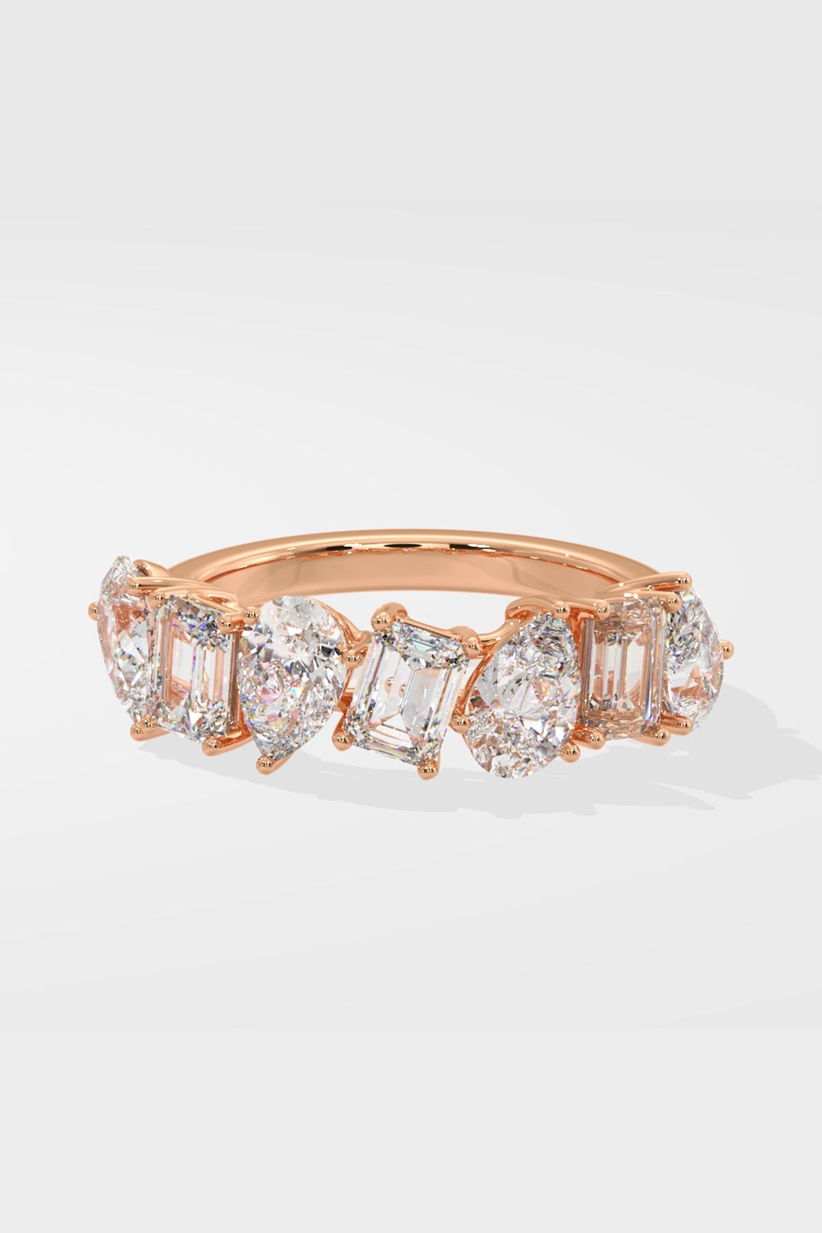 Pear & Emra Half Eternity Band
