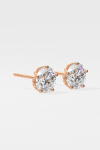 4 ct Solitaire Studs