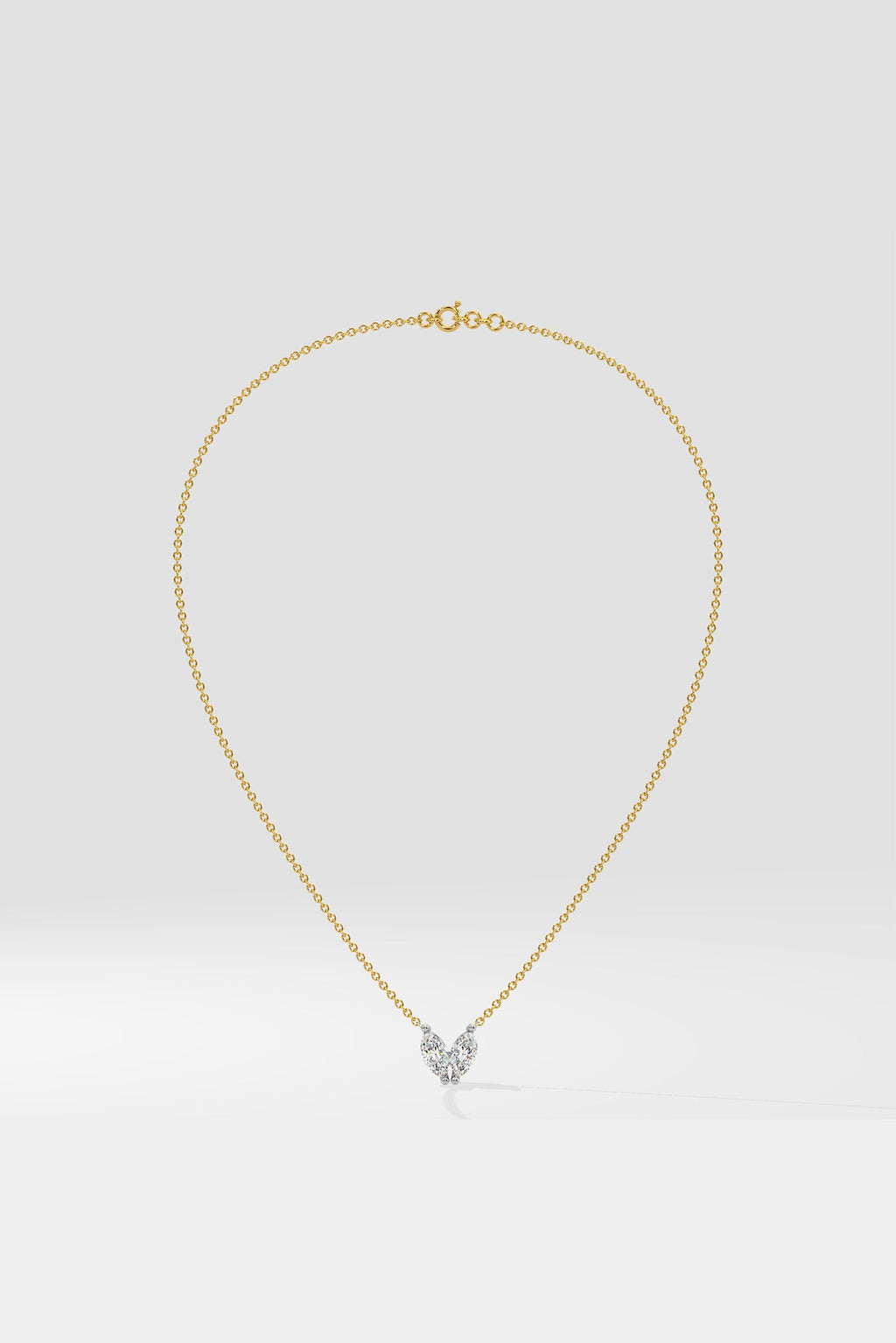 Marquise Heart Duo Necklace