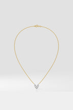 Marquise Heart Duo Necklace
