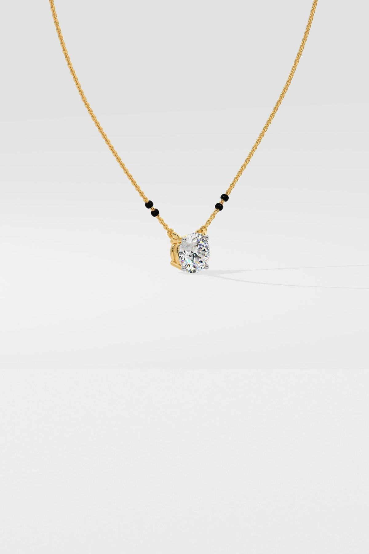 1 ct Solitaire Mangalsutra