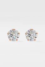 4 ct Solitaire Studs
