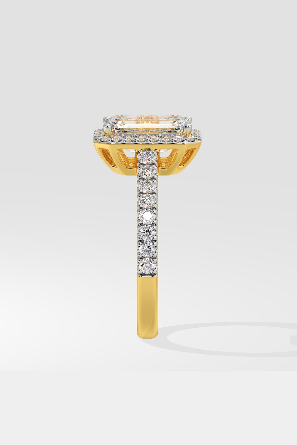 2 ct Emra Solitaire Halo Ring