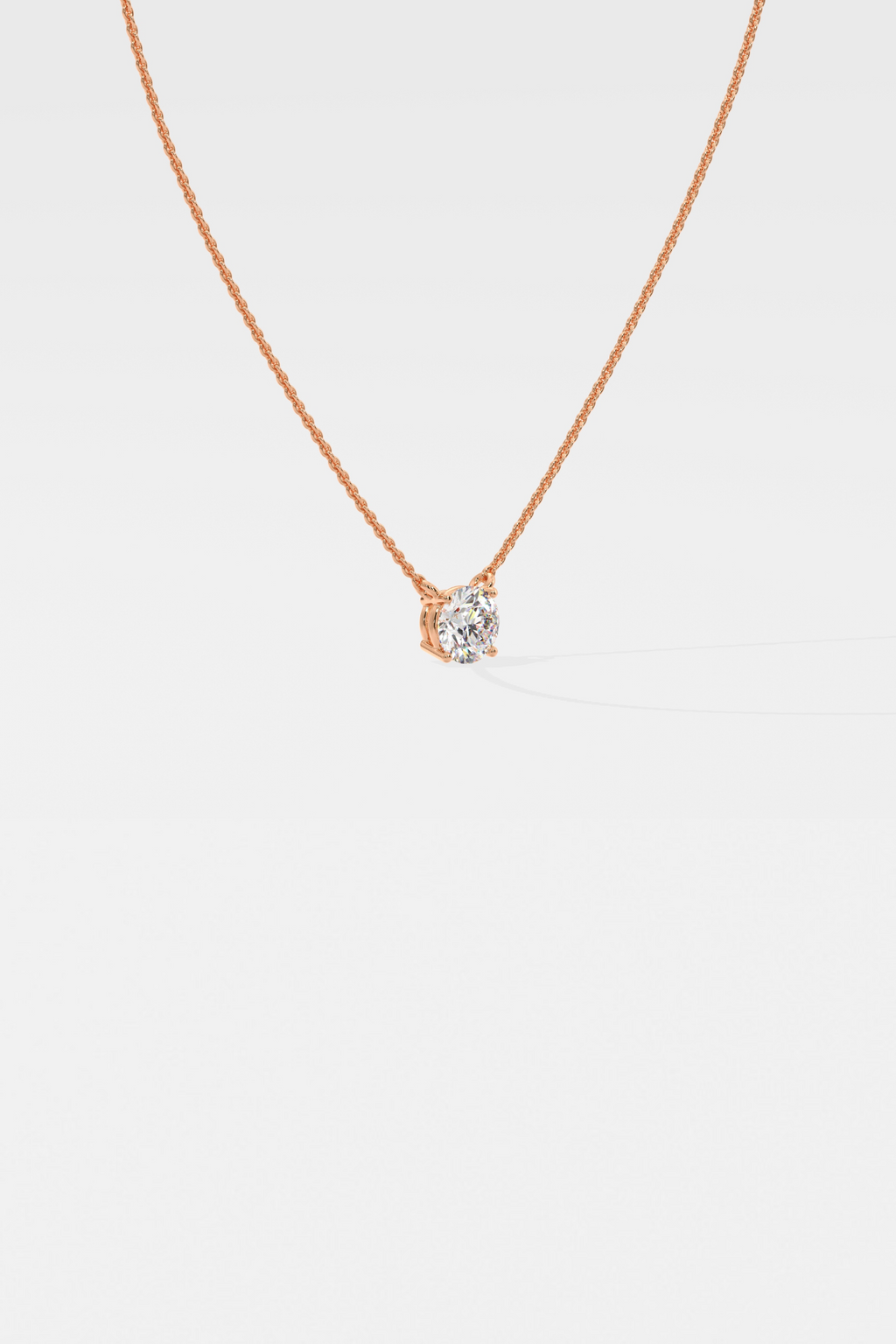 1 ct Solitaire Necklace