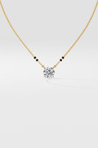 1 ct Solitaire Mangalsutra