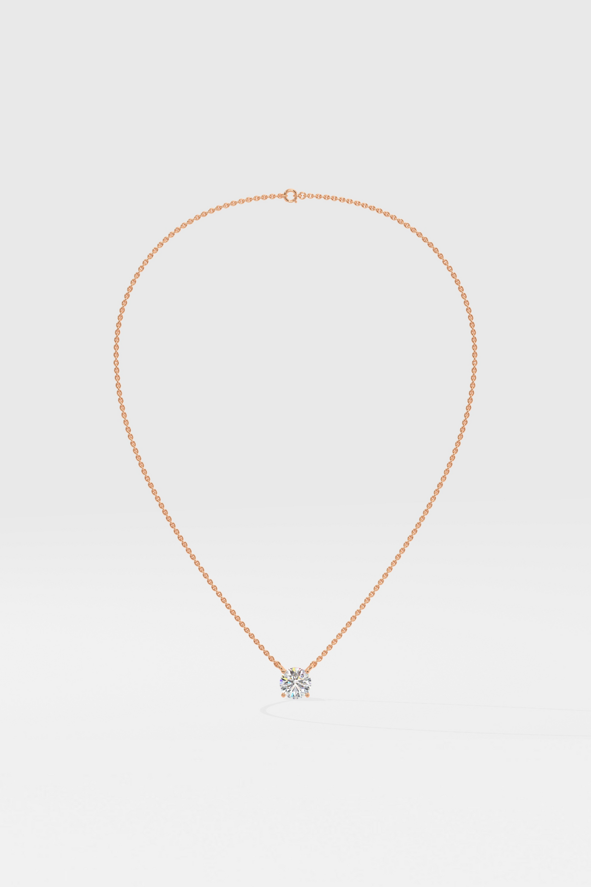 1 ct Solitaire Necklace