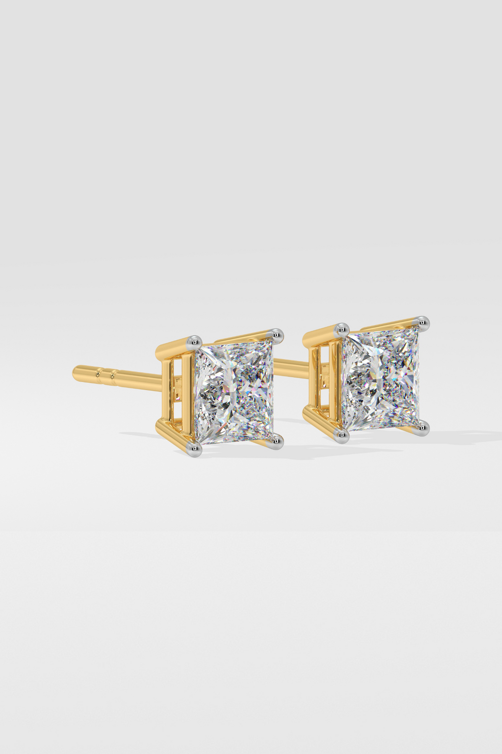 2 ct Princess Studs