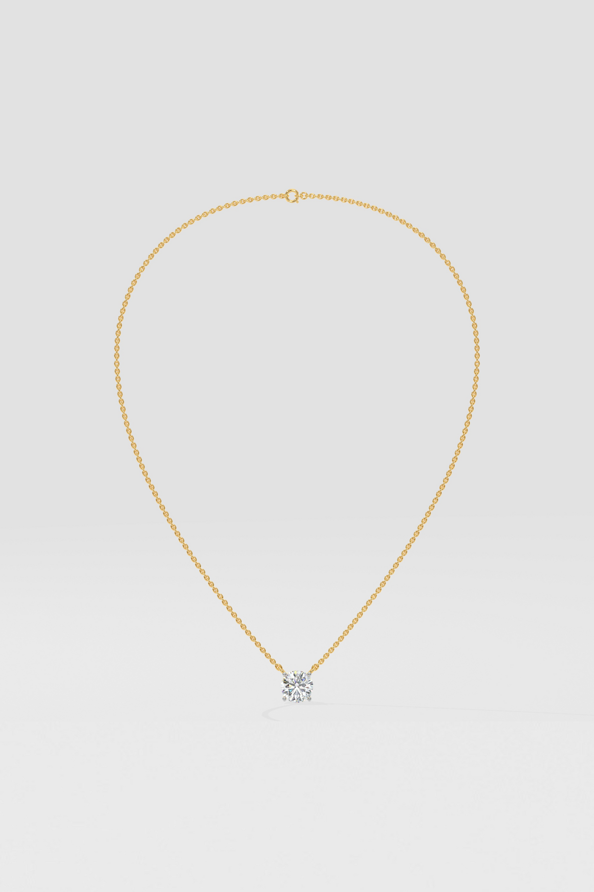 2 ct Solitaire Necklace