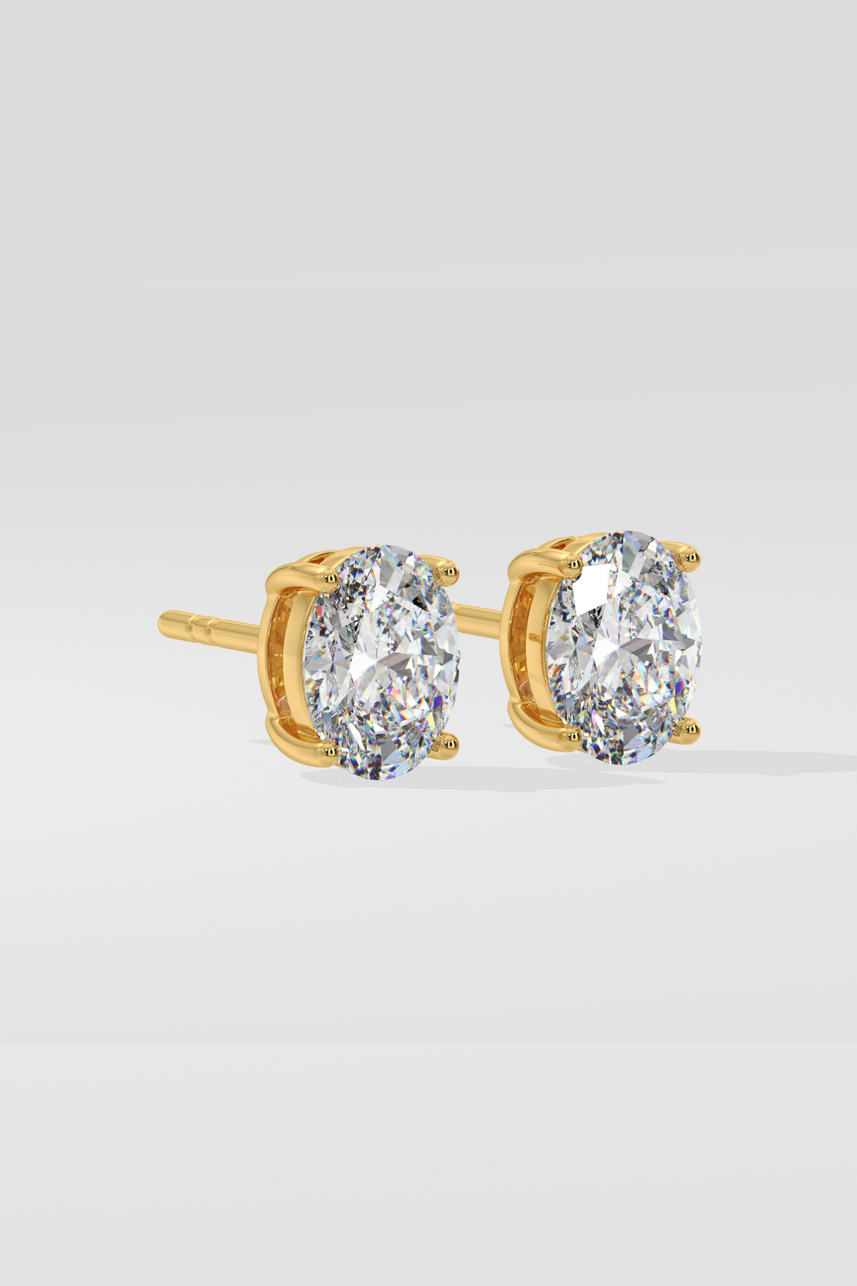 2 ct Oval studs