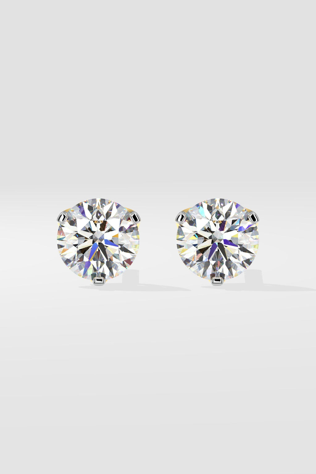 2 ct Solitaire Studs