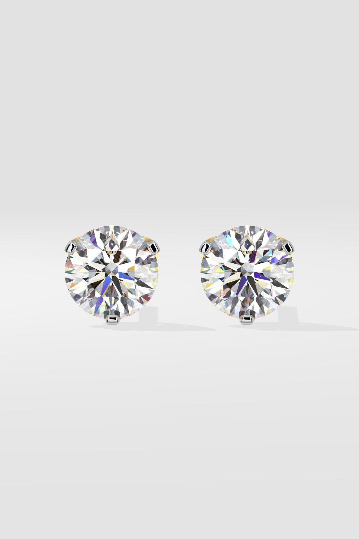 2 ct Solitaire Studs