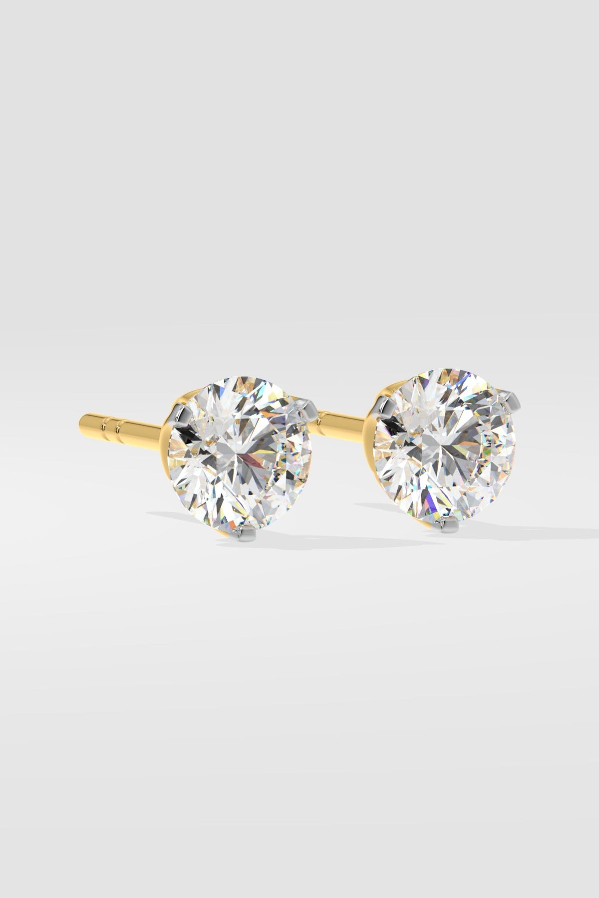 2 ct Solitaire Studs