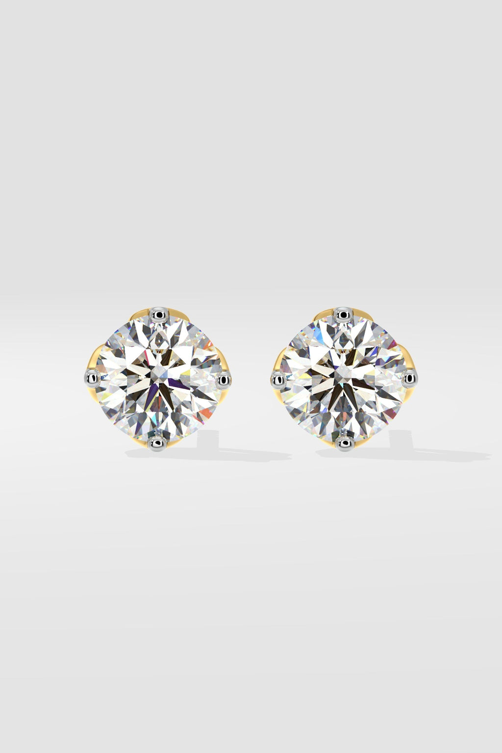 2.5 ct Solitaire Studs