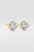 2.5 ct Solitaire Studs