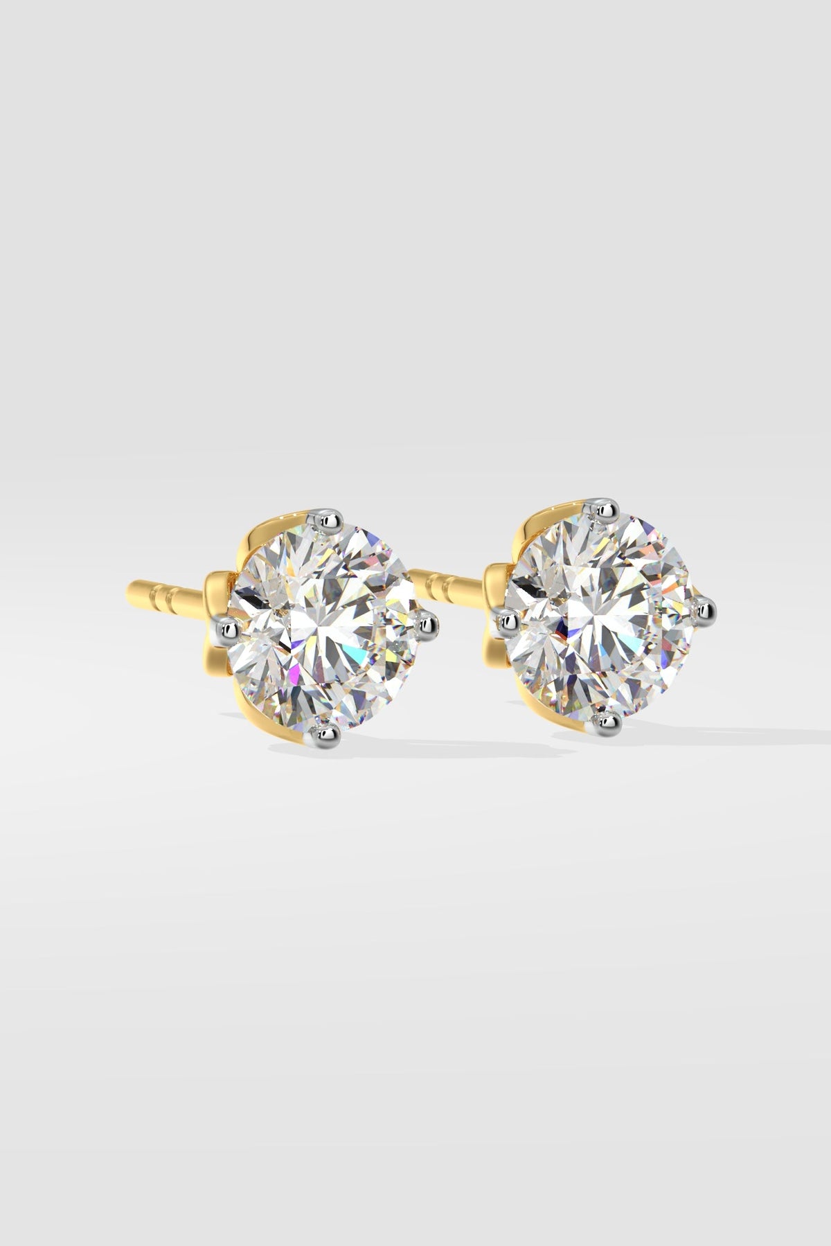 2.5 ct Solitaire Studs