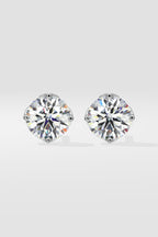 3 ct Solitaire Lotus Studs