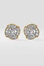 1 ct Breeze Halo Earrings
