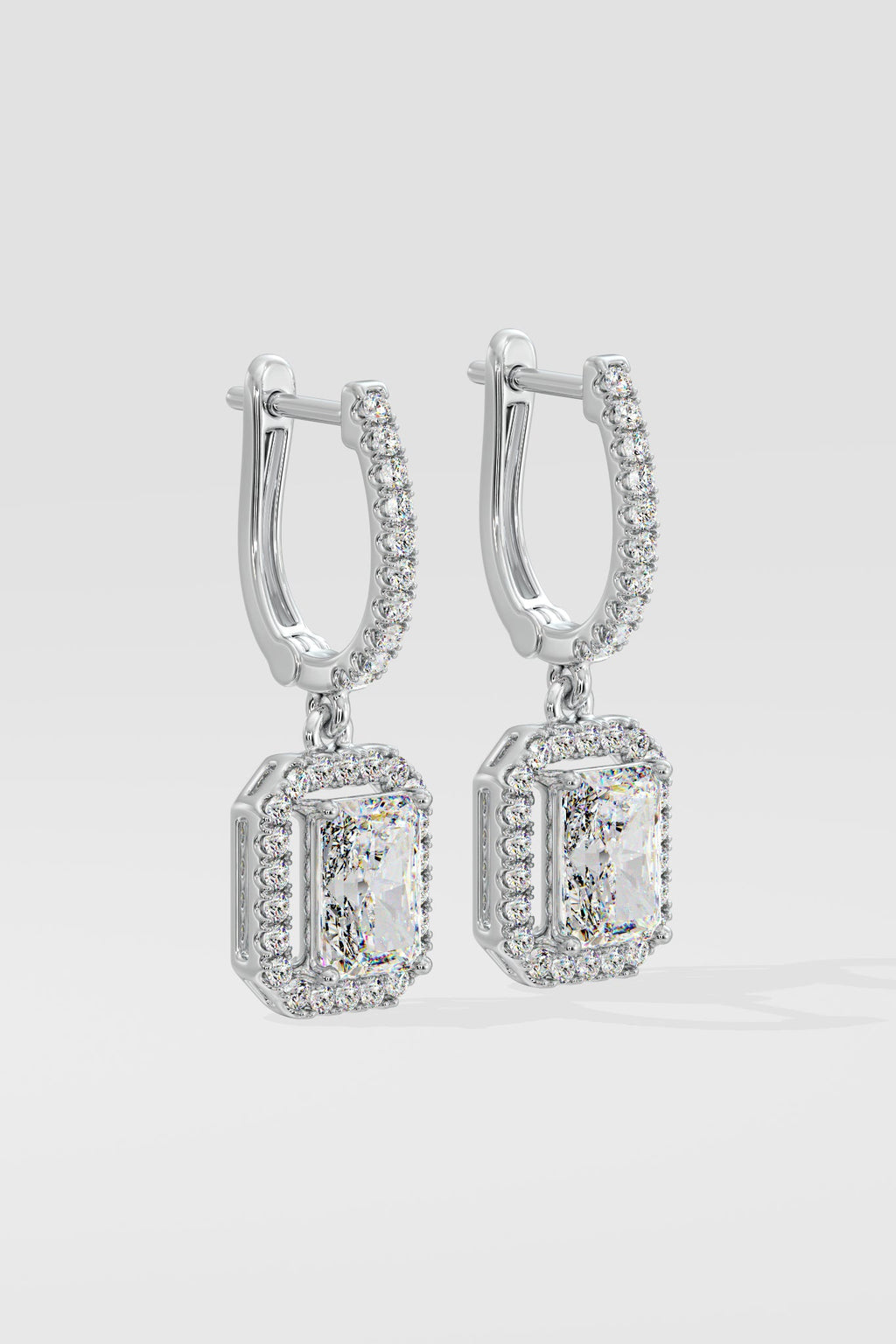 2 ct Radiant Danglers