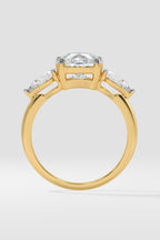 2 ct Pear Three Stone Ring