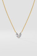 Marquise Heart Duo Necklace