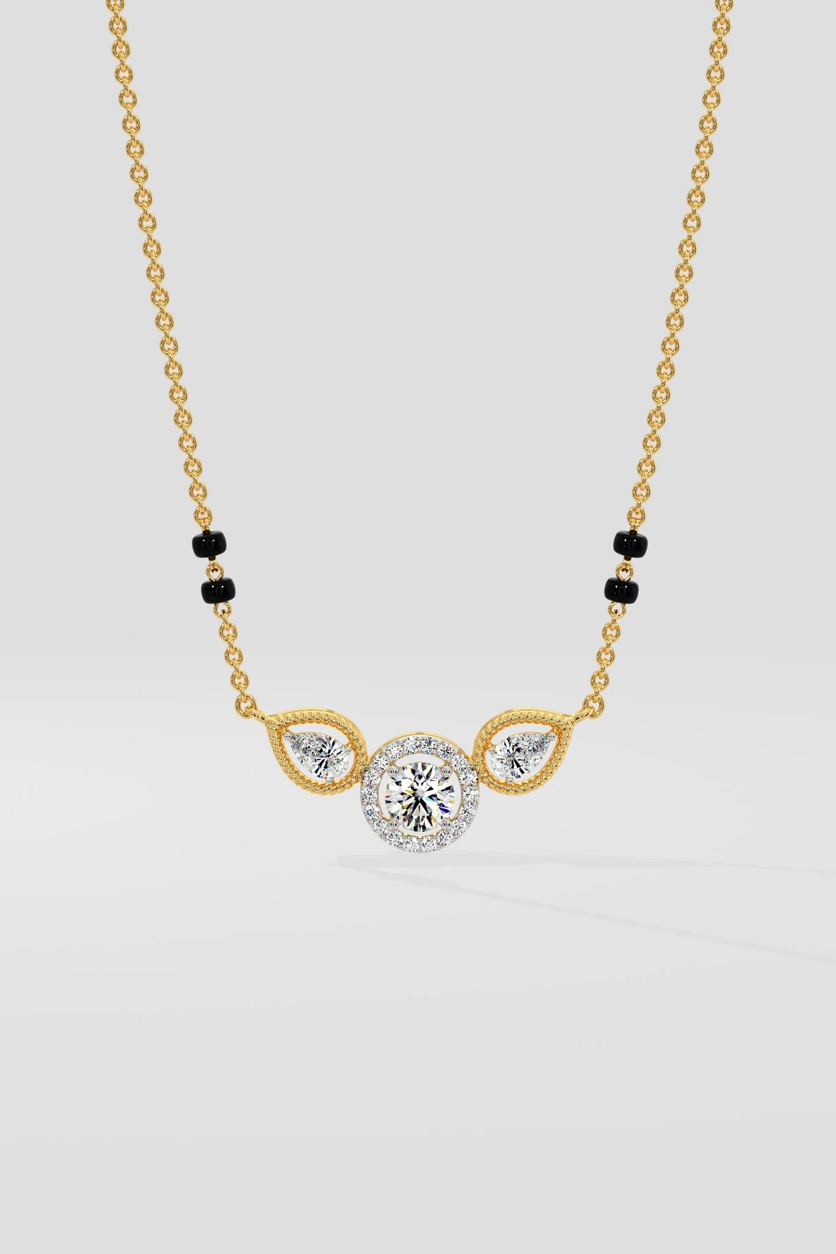 Petal Solitaire Mangalsutra