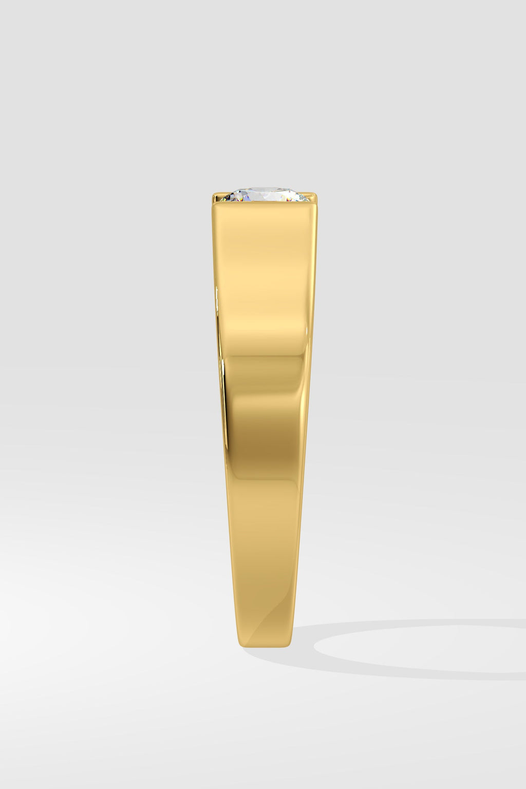 Bar Set Solitaire Ring
