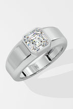 Asscher Solitaire Ring