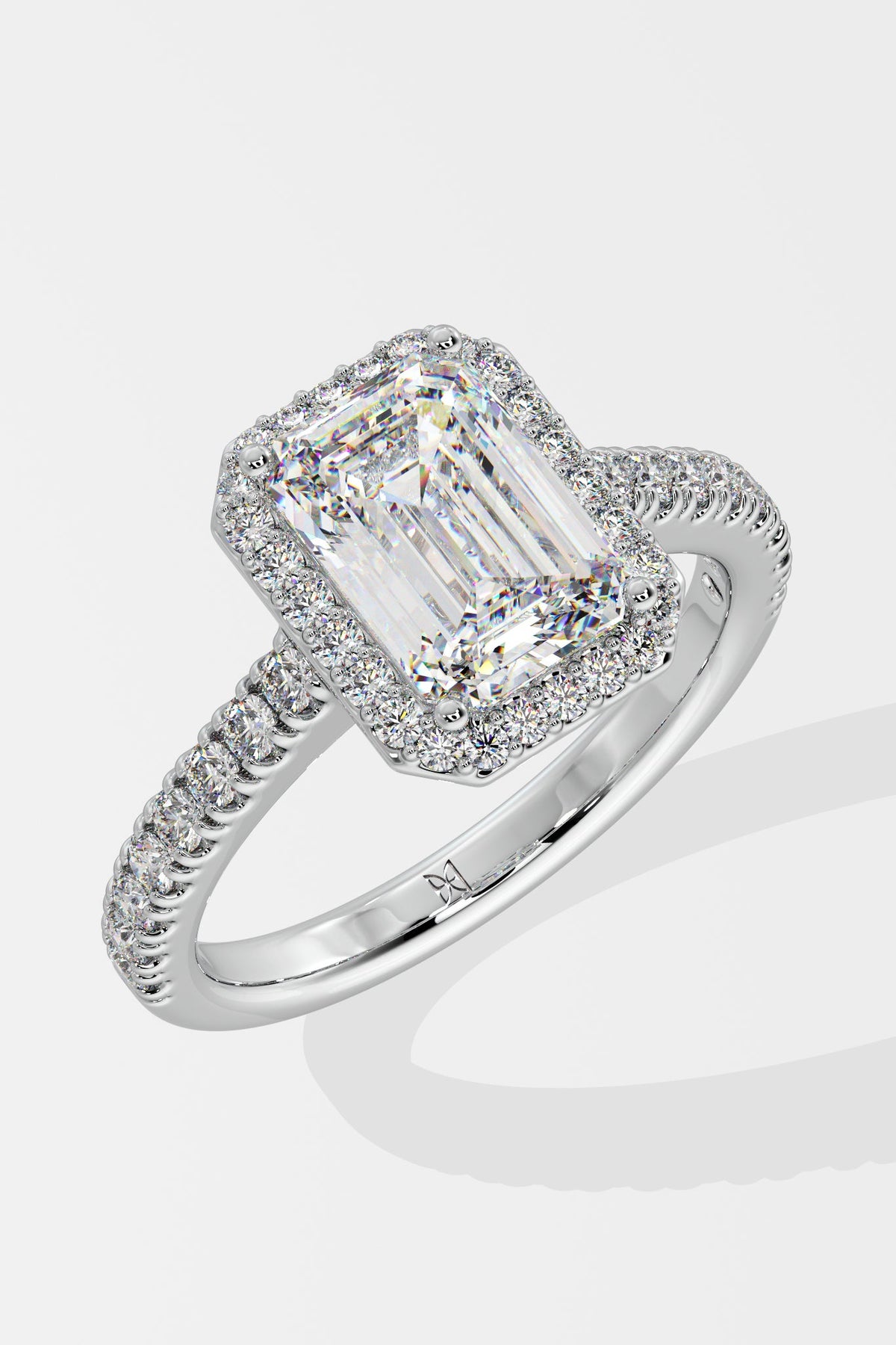 2 ct Emra Solitaire Halo Ring