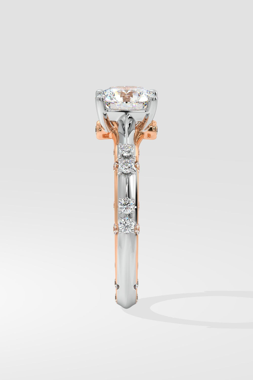 1.25 ct Crossover Diamonds Solitaire Ring