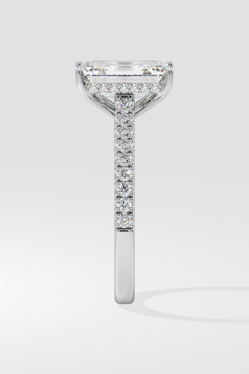 4 ct Invisible Halo Solitaire Ring