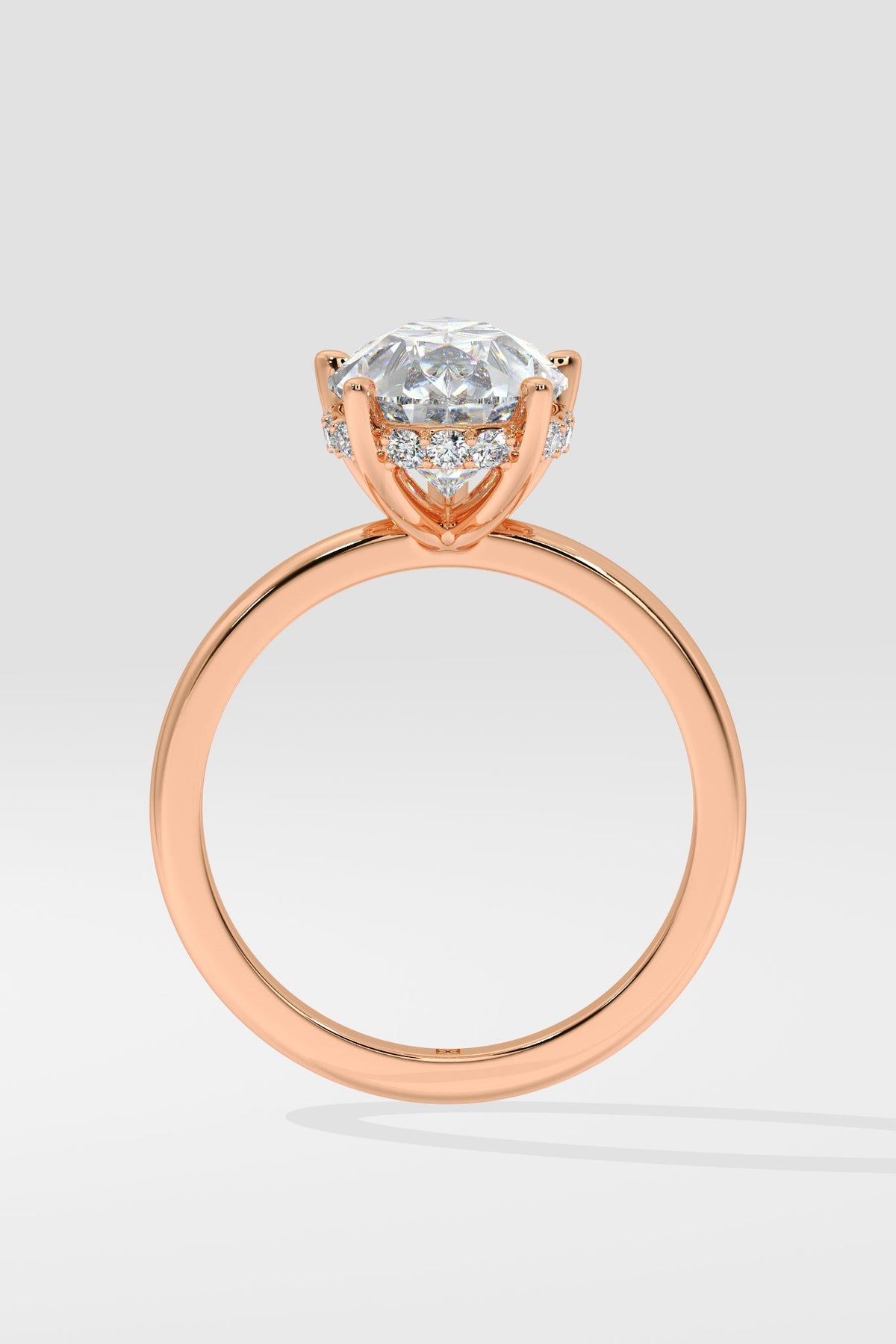 2 ct Hidden Halo Pear Ring