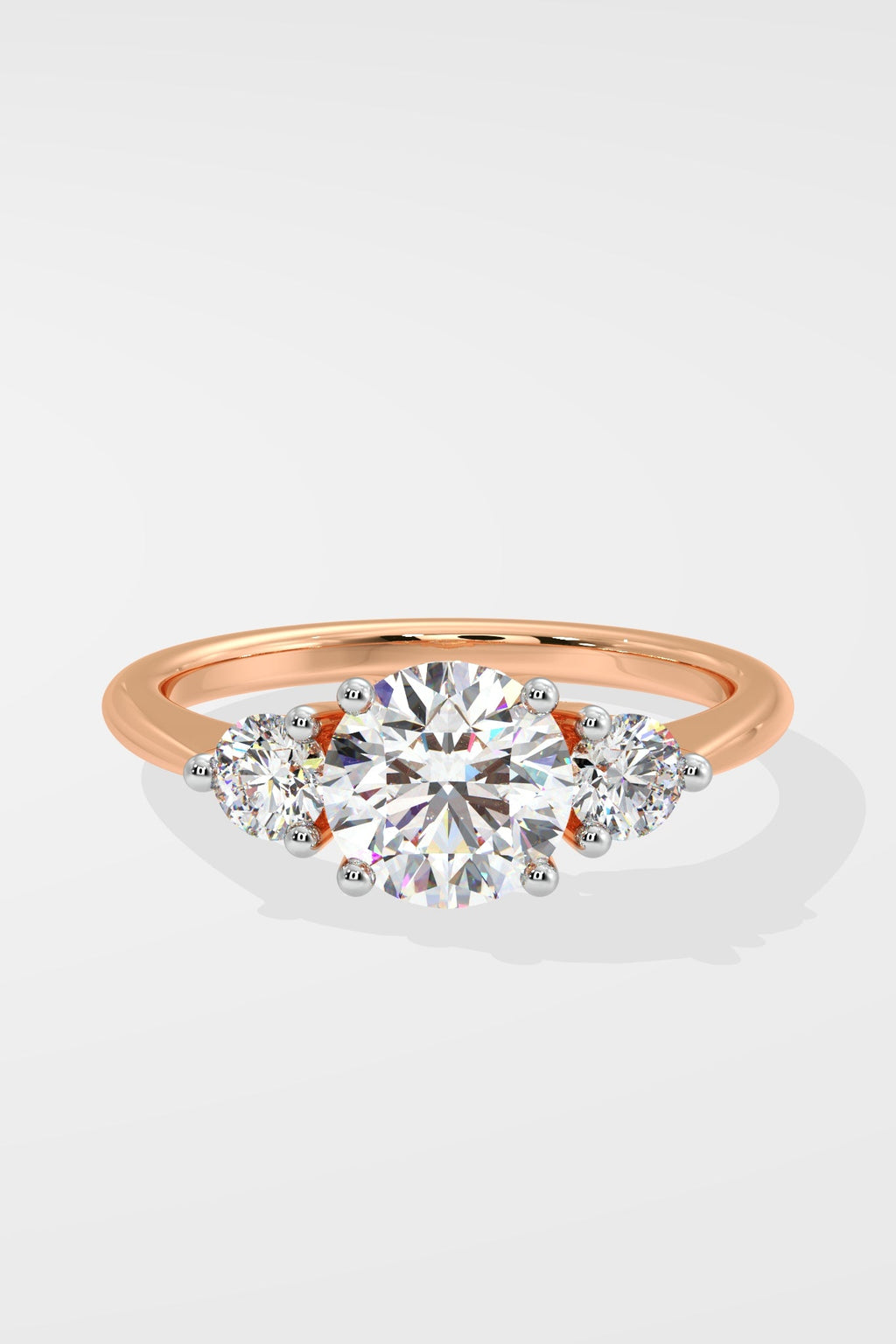 3 Stone Anniversary Solitaire Ring