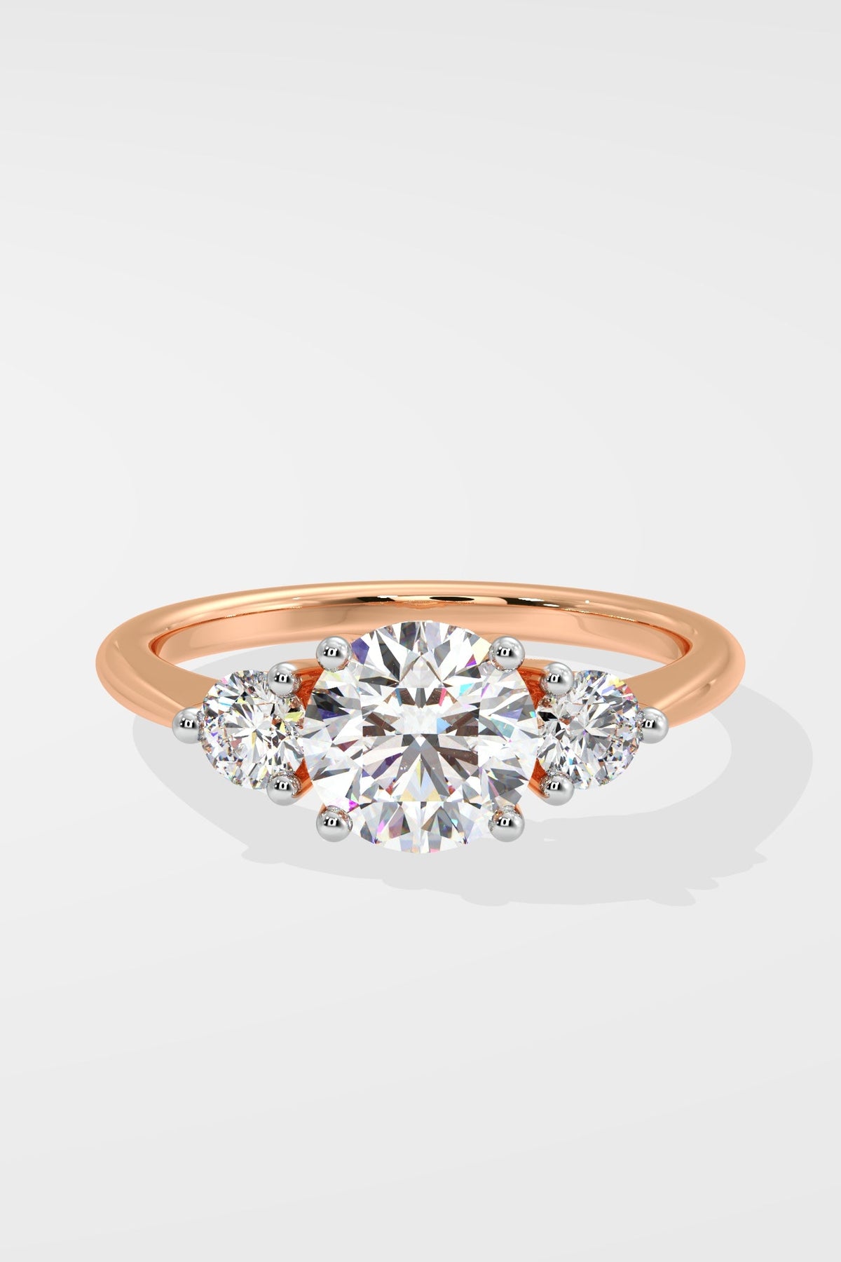 3 Stone Anniversary Solitaire Ring