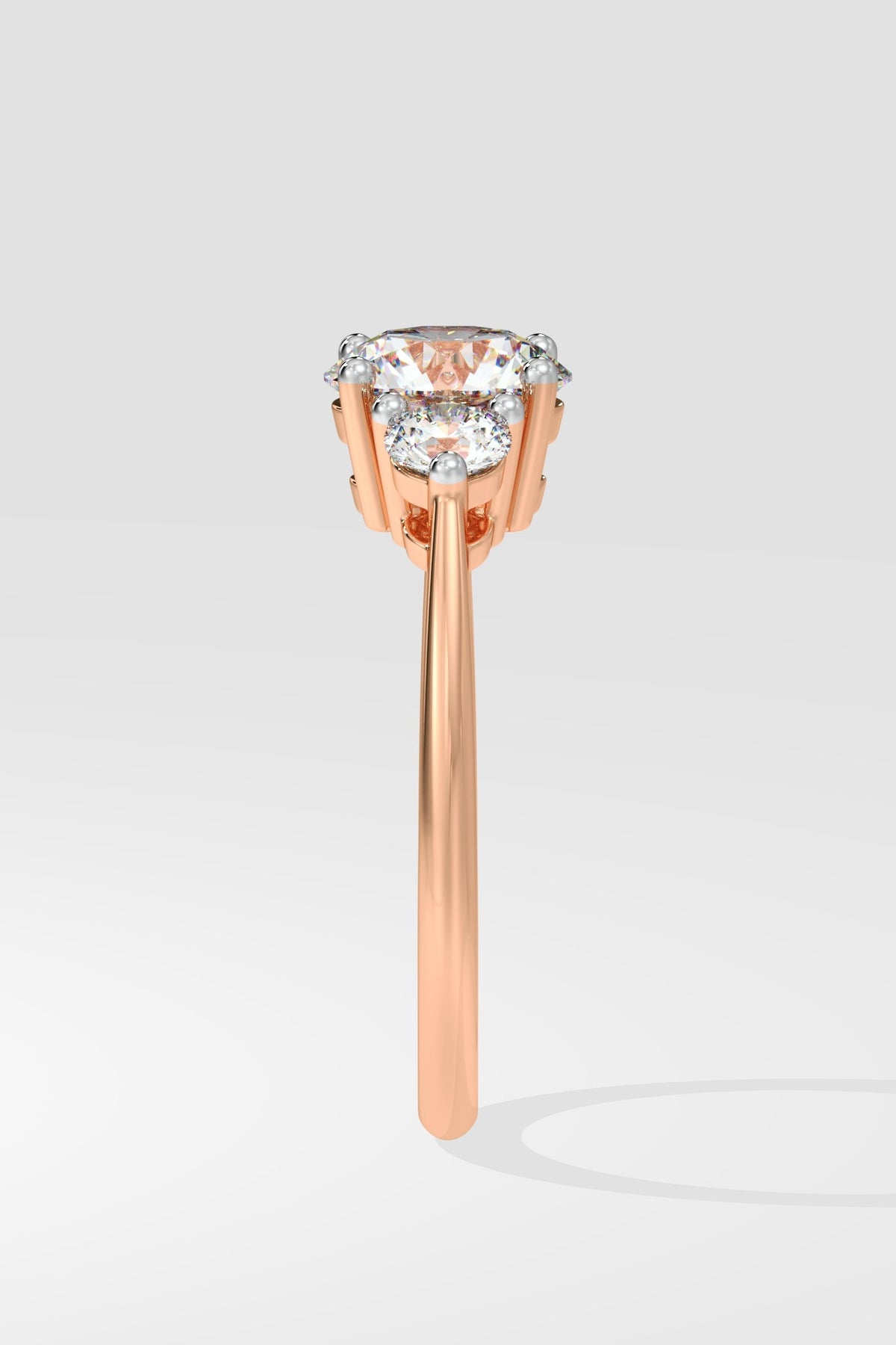 3 Stone Anniversary Solitaire Ring
