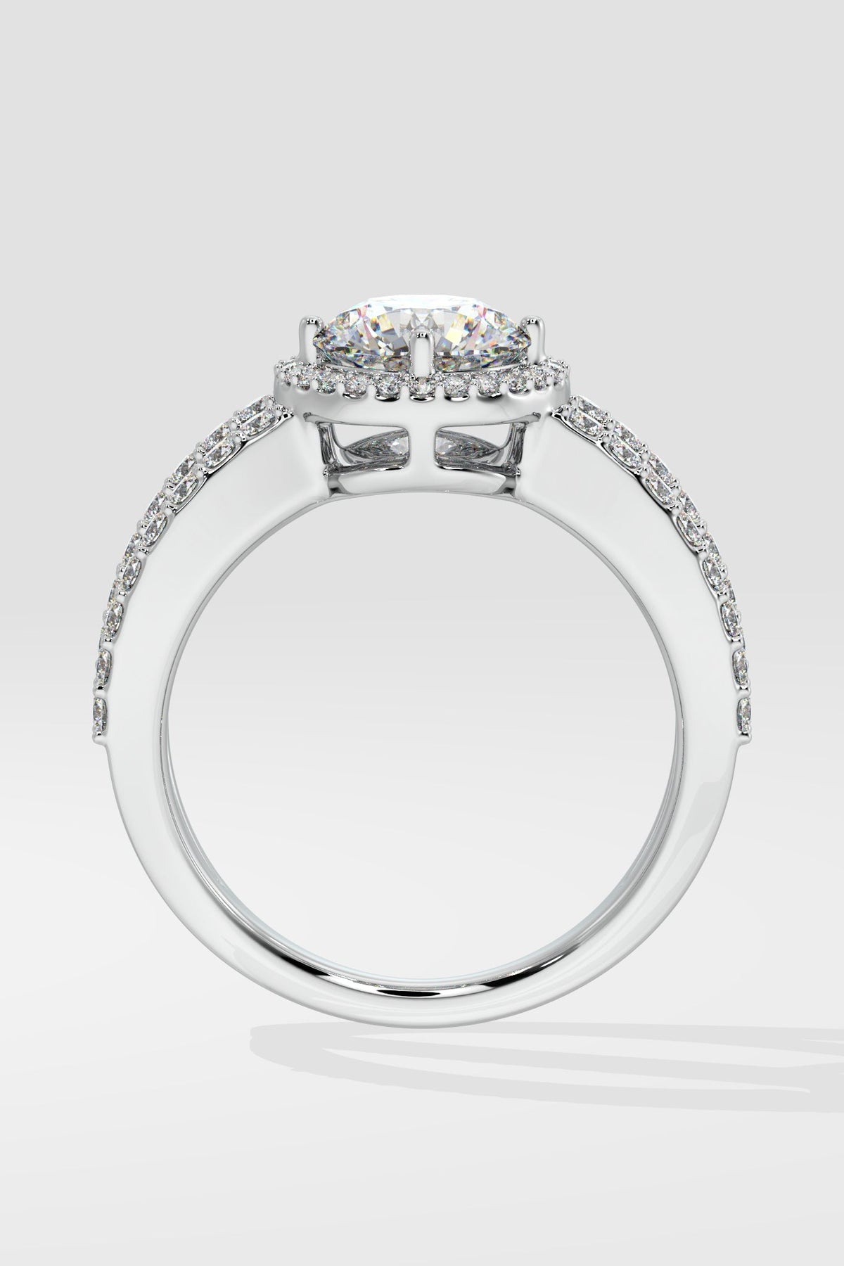 1 ct Crossover Solitaire Ring