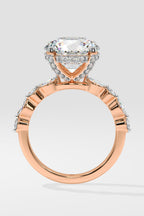 3 ct Round Askew Solitaire Ring