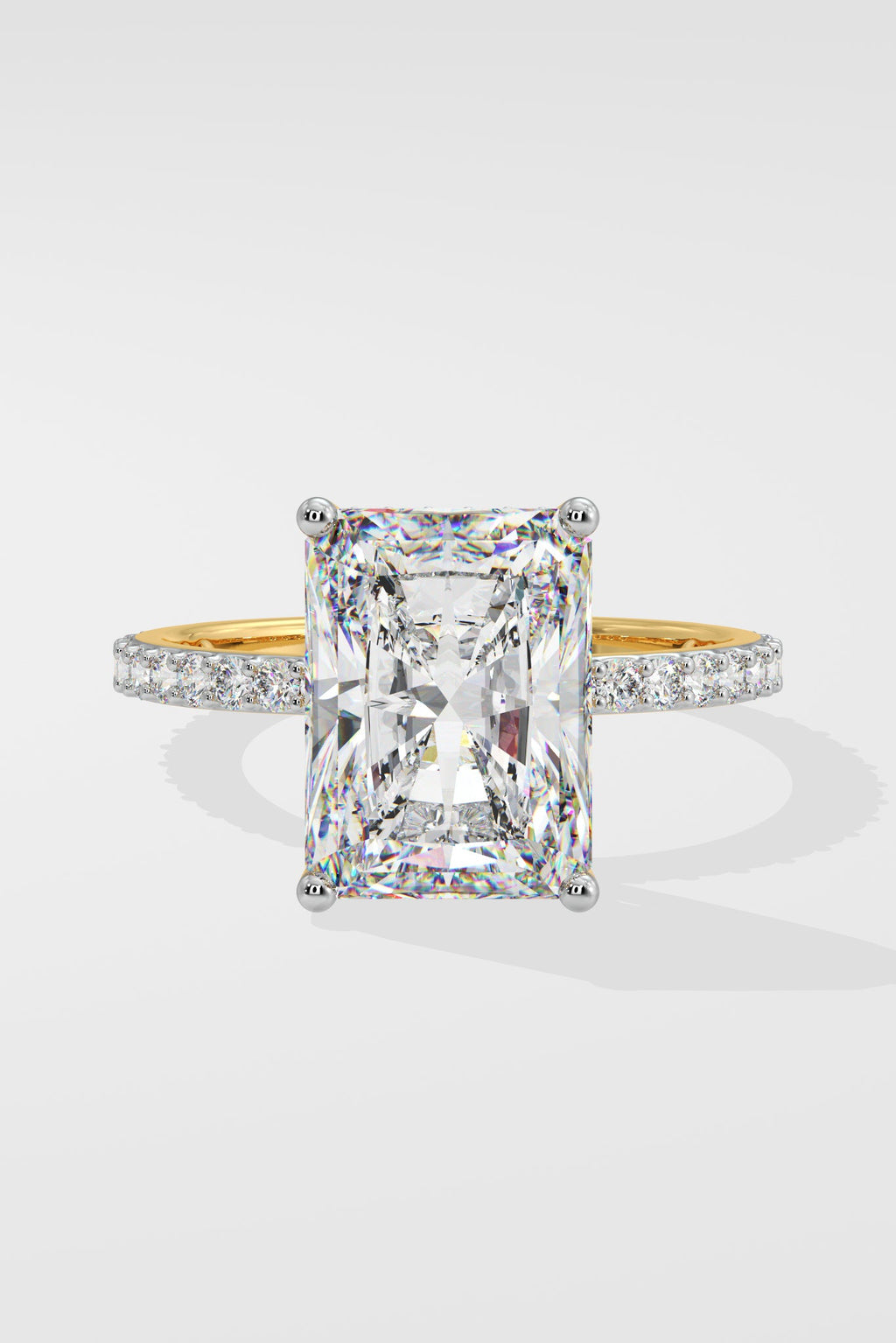 4 ct Radiant Solitaire Ring