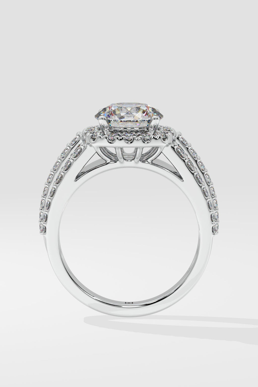 1.5 ct Bedazzle Cushion Halo Ring