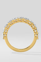 Oval Half Eternity Band