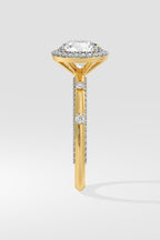 2 ct Halo Spaced Solitaire Ring