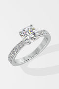 1.5 ct Solitaire Pave Ring