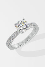 1.5 ct Solitaire Pave Ring
