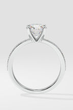 1.5 ct Solitaire Pave Ring