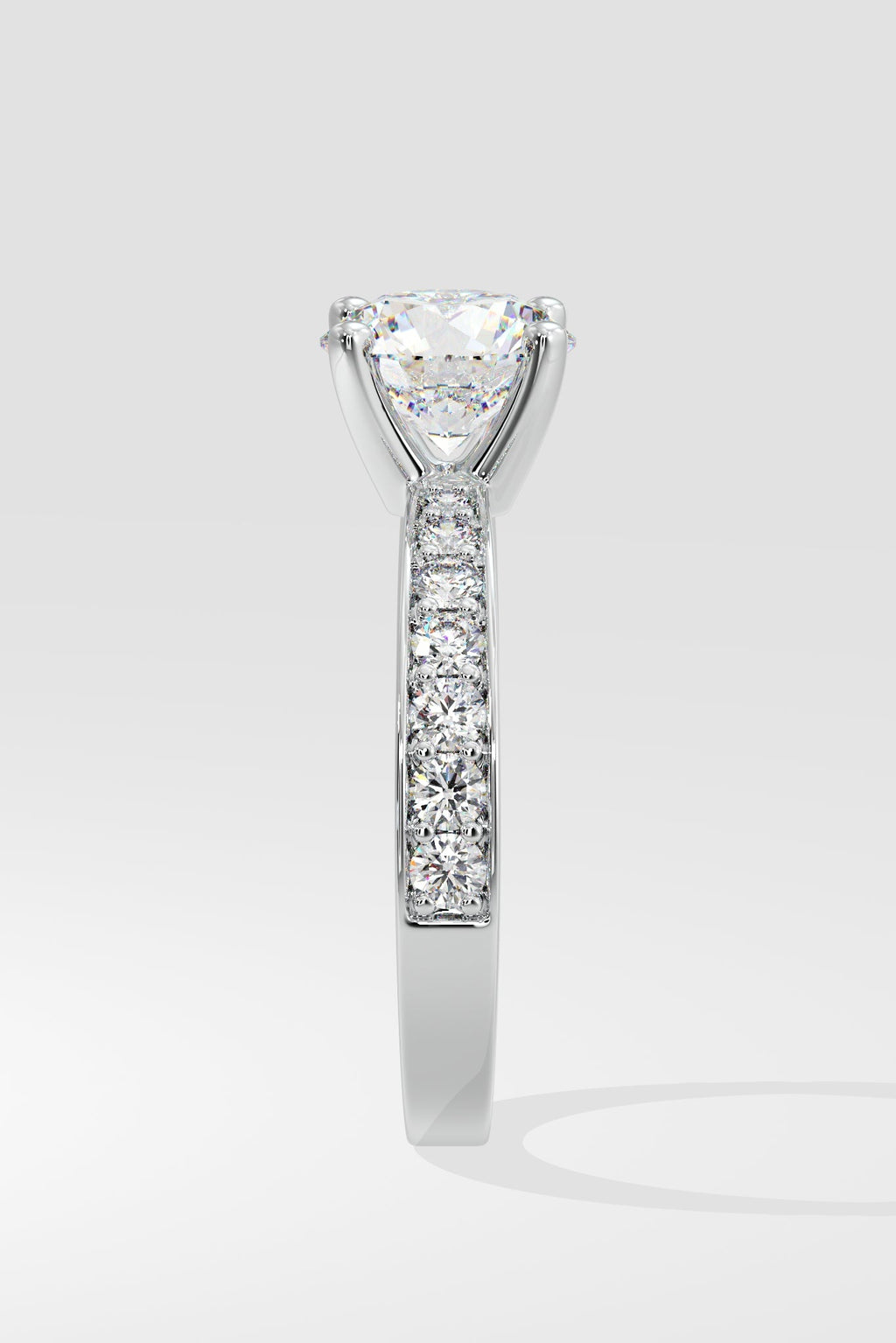 1.5 ct Solitaire Pave Ring