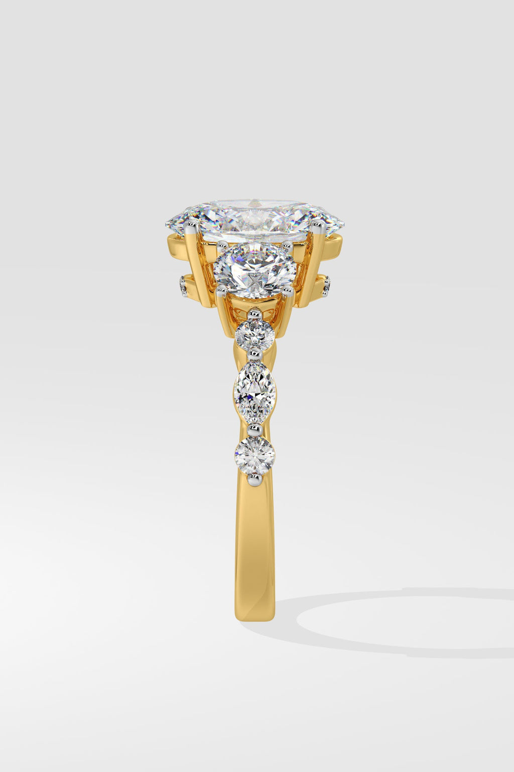1.5 ct Three Stone Oval Ring